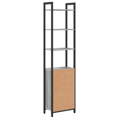 Book Cabinet Grey Sonoma 40 x 24 x 161 cm Engineered Wood