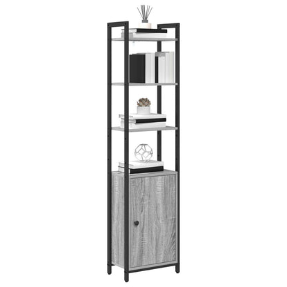 Book Cabinet Grey Sonoma 40 x 24 x 161 cm Engineered Wood