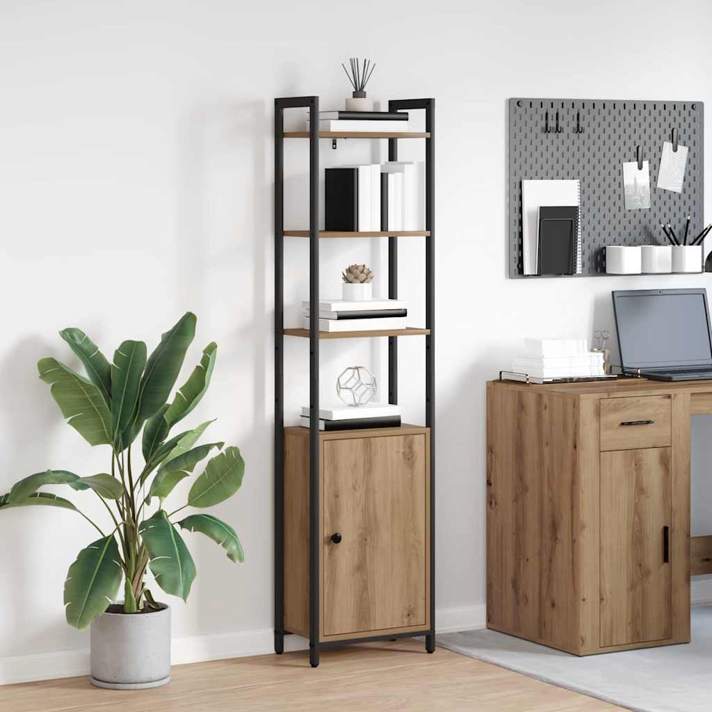 Book Cabinet Artisan Oak 40 x 24 x 161 cm Engineered Wood