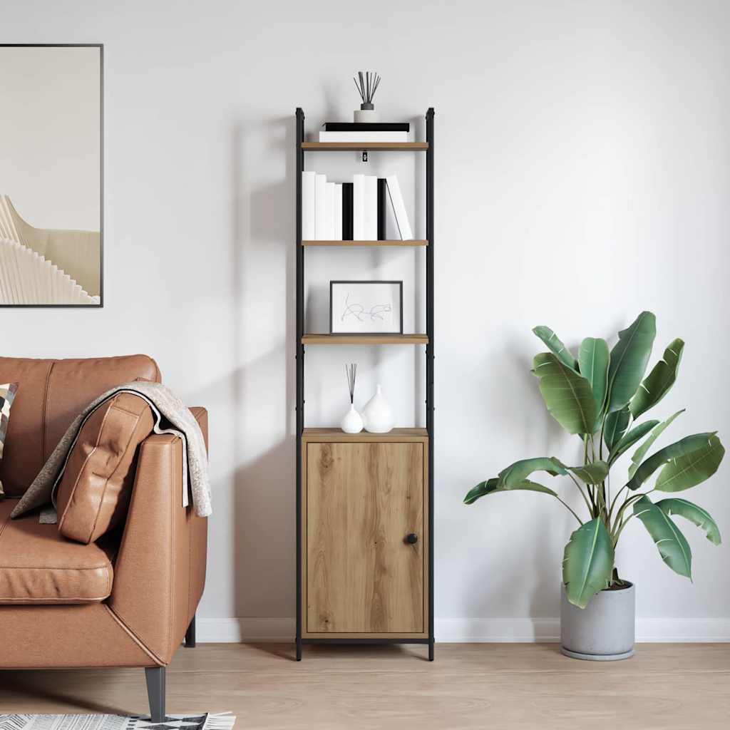 Book Cabinet Artisan Oak 40 x 24 x 161 cm Engineered Wood