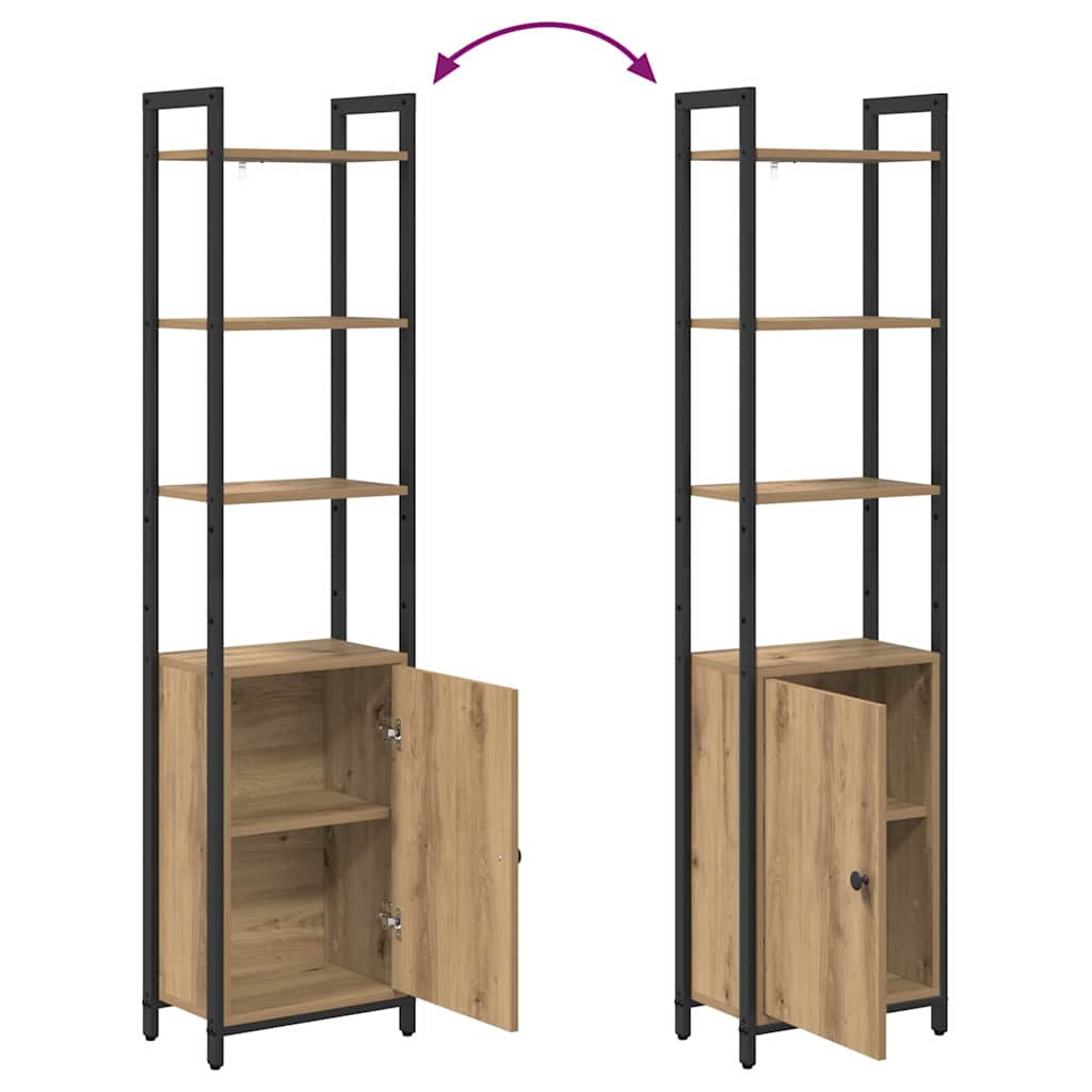 Book Cabinet Artisan Oak 40 x 24 x 161 cm Engineered Wood