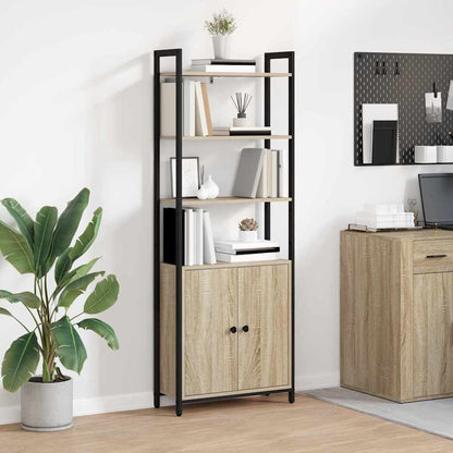 Book Cabinet Sonoma Oak 60 x 24 x 161 cm Engineered Wood