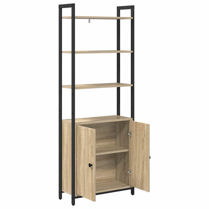 Book Cabinet Sonoma Oak 60 x 24 x 161 cm Engineered Wood