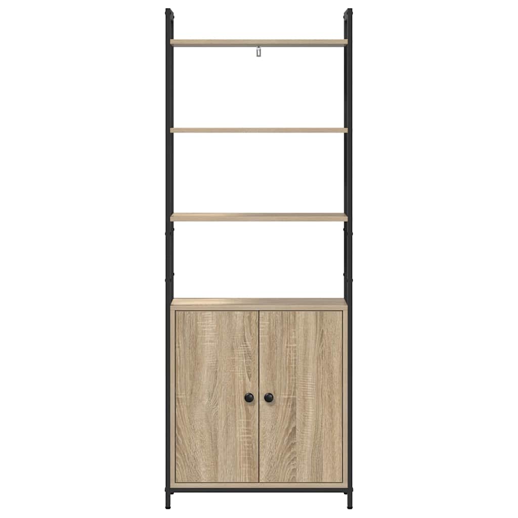 Book Cabinet Sonoma Oak 60 x 24 x 161 cm Engineered Wood
