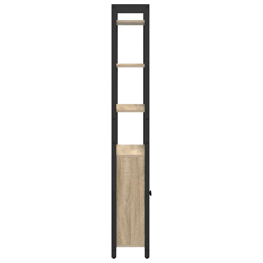 Book Cabinet Sonoma Oak 60 x 24 x 161 cm Engineered Wood