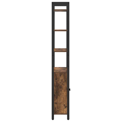Book Cabinet Smoked Oak 60 x 24 x 161 cm Engineered Wood