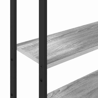 Book Cabinet Grey Sonoma 60 x 24 x 161 cm Engineered Wood