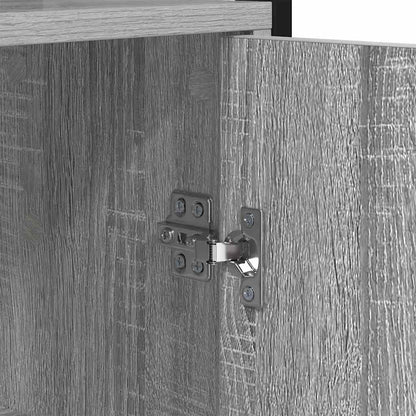 Book Cabinet Grey Sonoma 60 x 24 x 161 cm Engineered Wood