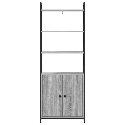 Book Cabinet Grey Sonoma 60 x 24 x 161 cm Engineered Wood