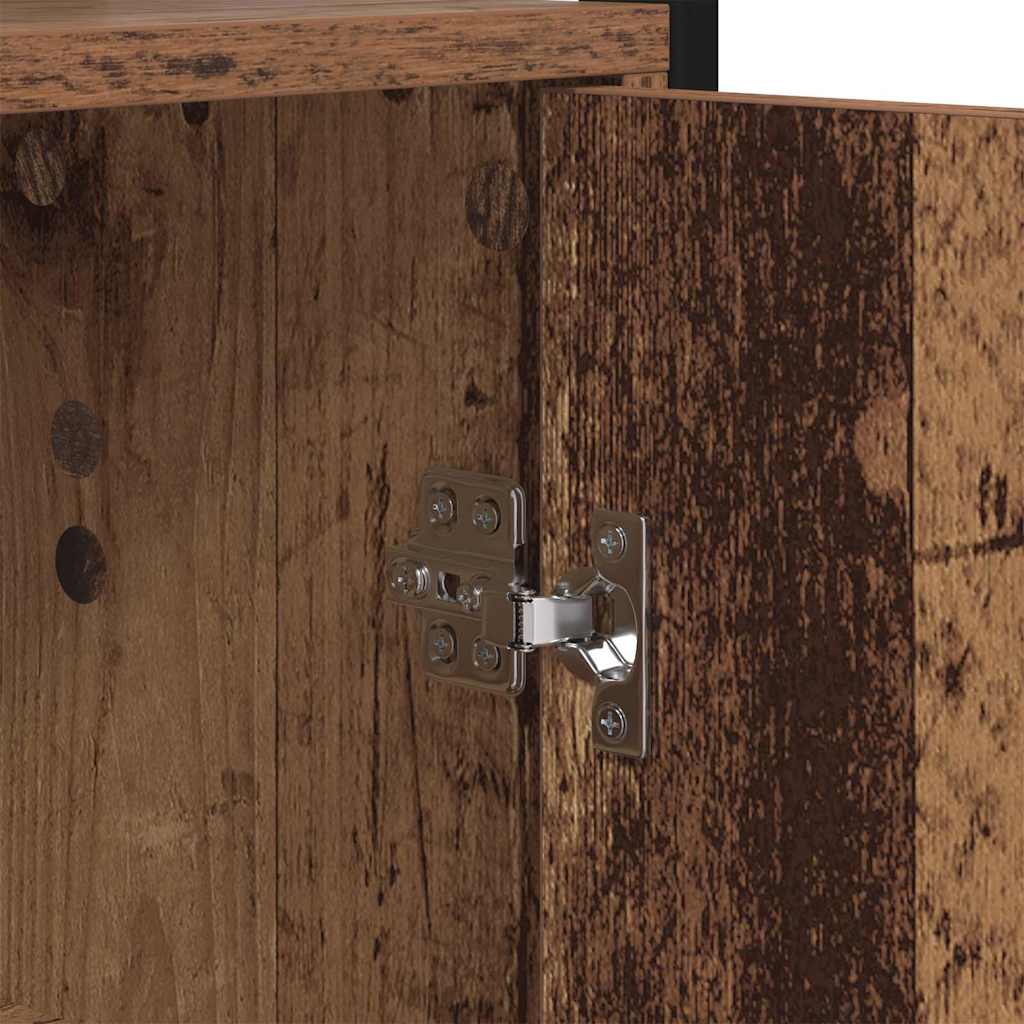 Book Cabinet Old Wood 60 x 24 x 161 cm Engineered Wood