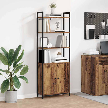 Book Cabinet Old Wood 60 x 24 x 161 cm Engineered Wood
