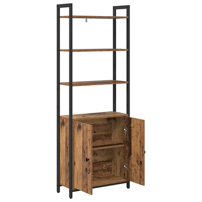 Book Cabinet Old Wood 60 x 24 x 161 cm Engineered Wood
