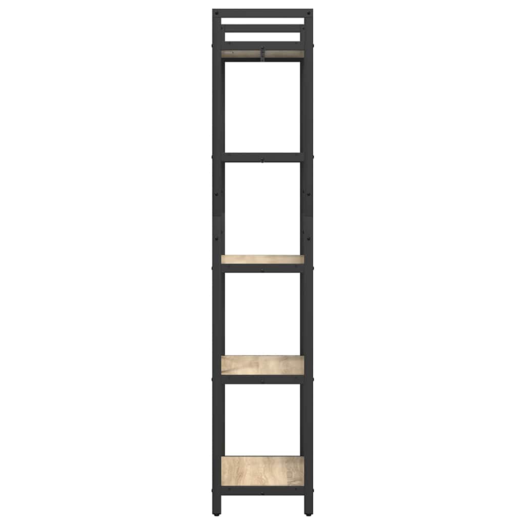 Bookshelf 5-Tier 56 x 34 x 171 cm Engineered Wood Sonoma Oak