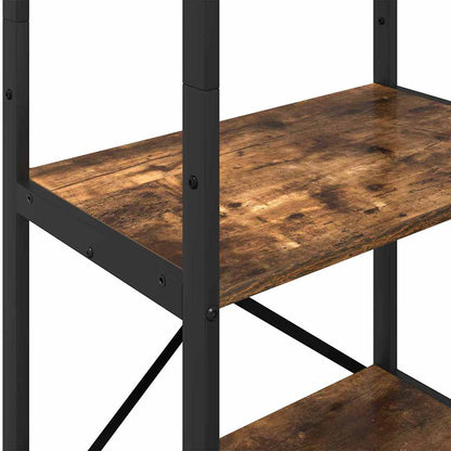 Bookshelf 5-Tier 56 x 34 x 171 cm Engineered Wood Smoked Oak