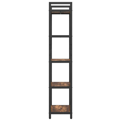 Bookshelf 5-Tier 56 x 34 x 171 cm Engineered Wood Smoked Oak