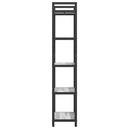 Bookshelf 5-Tier 56 x 34 x 171 cm Engineered Wood Grey Sonoma