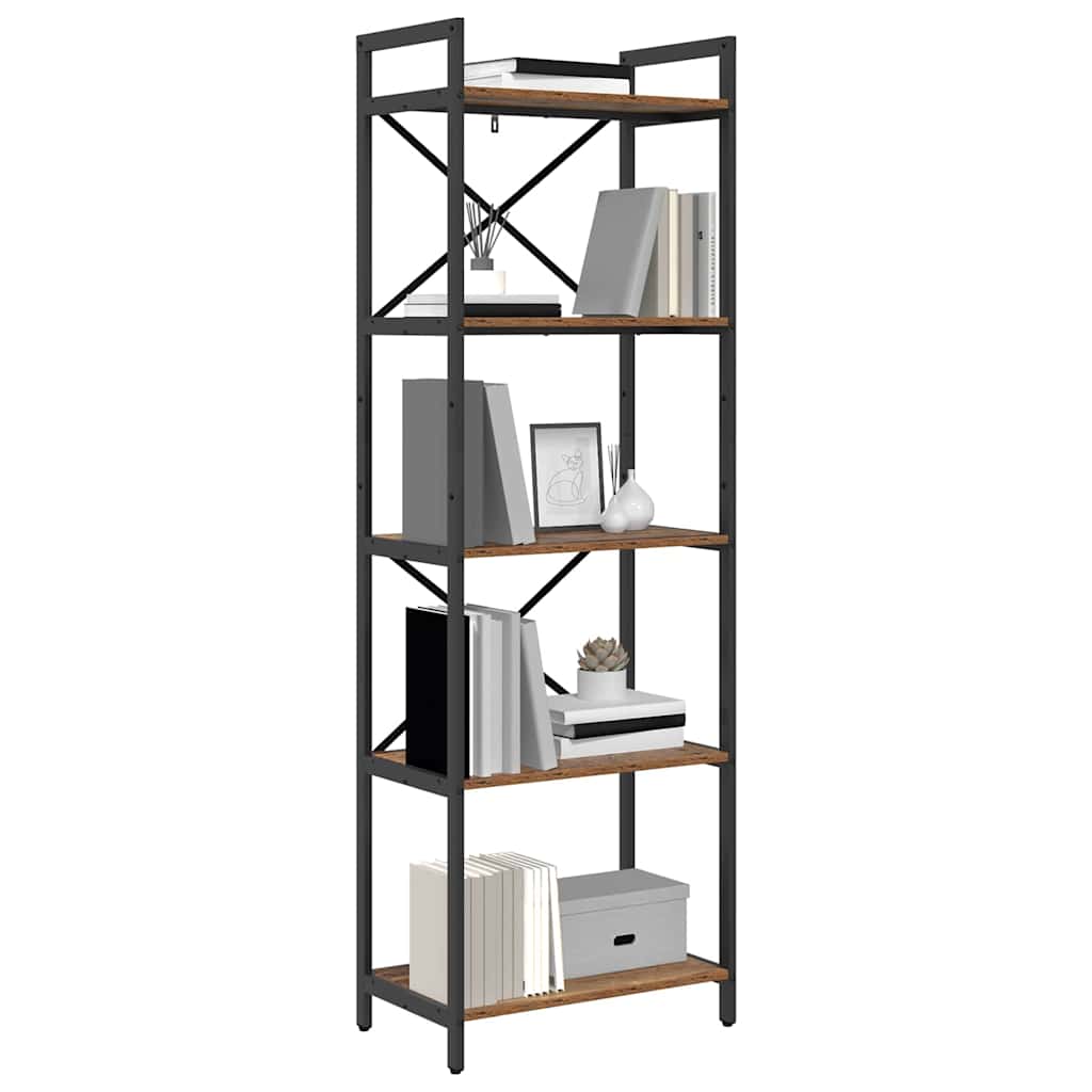 Bookshelf Old Wood 56 x 34 x 171 cm Engineered Wood