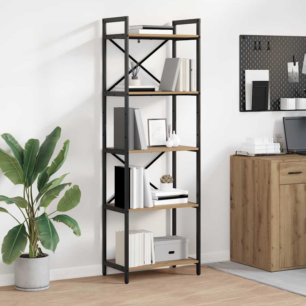 Bookshelf Artisan Oak 56 x 34 x 171 cm Engineered Wood