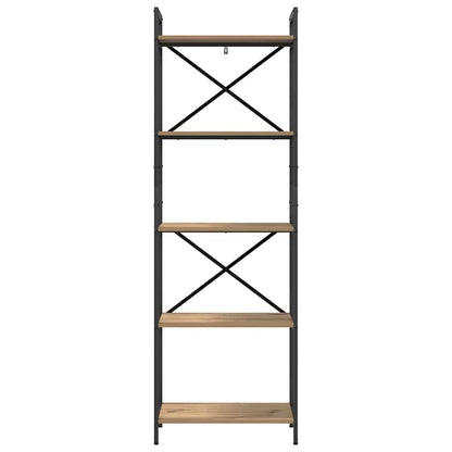 Bookshelf 5-Tier 56 x 34 x 171 cm Engineered Wood Artisan Oak