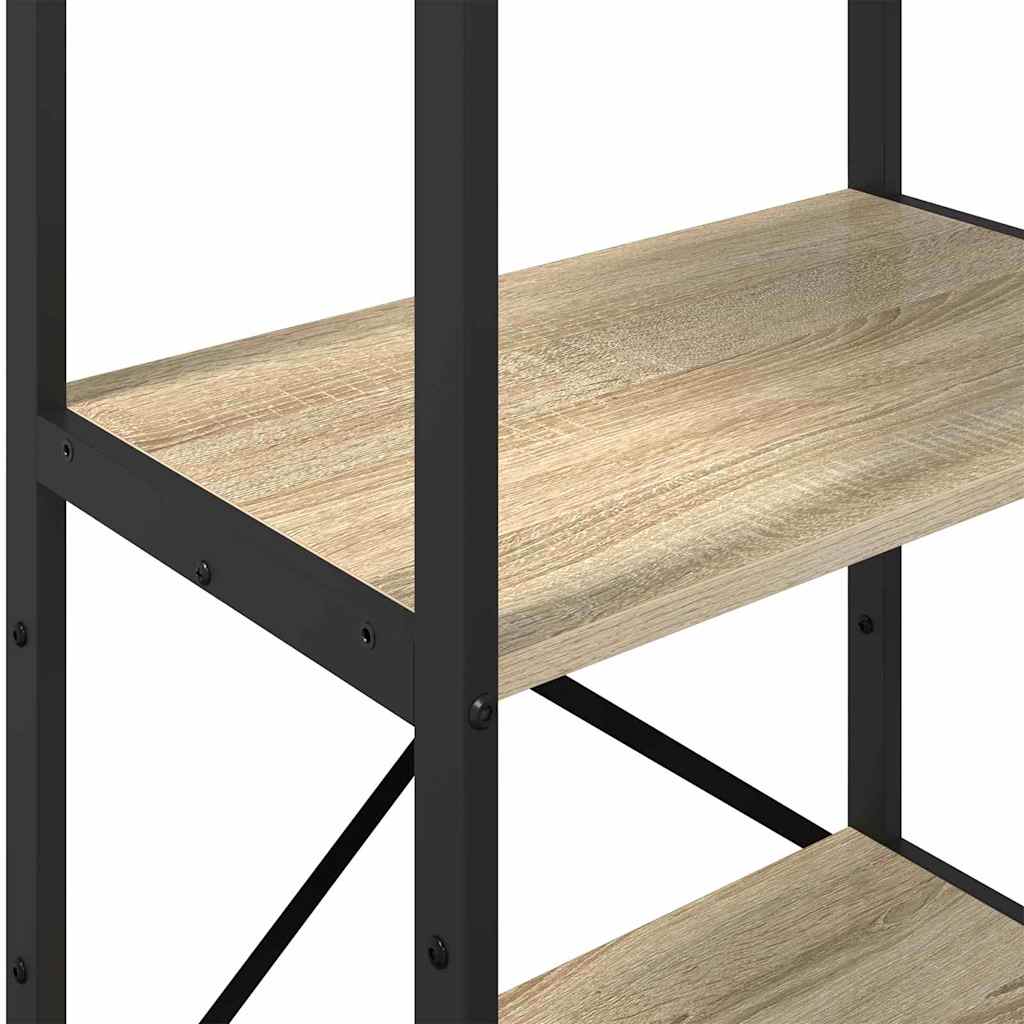Bookshelf 4-Tier 56 x 34 x 133.5 cm Engineered Wood Sonoma Oak