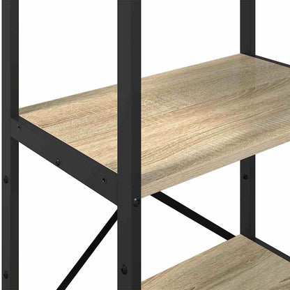 Bookshelf 4-Tier 56 x 34 x 133.5 cm Engineered Wood Sonoma Oak
