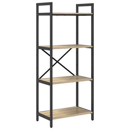 Bookshelf 4-Tier 56 x 34 x 133.5 cm Engineered Wood Sonoma Oak
