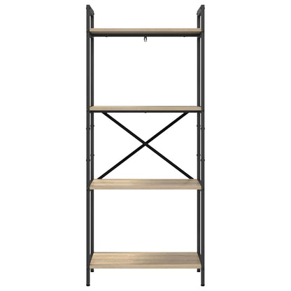 Bookshelf 4-Tier 56 x 34 x 133.5 cm Engineered Wood Sonoma Oak