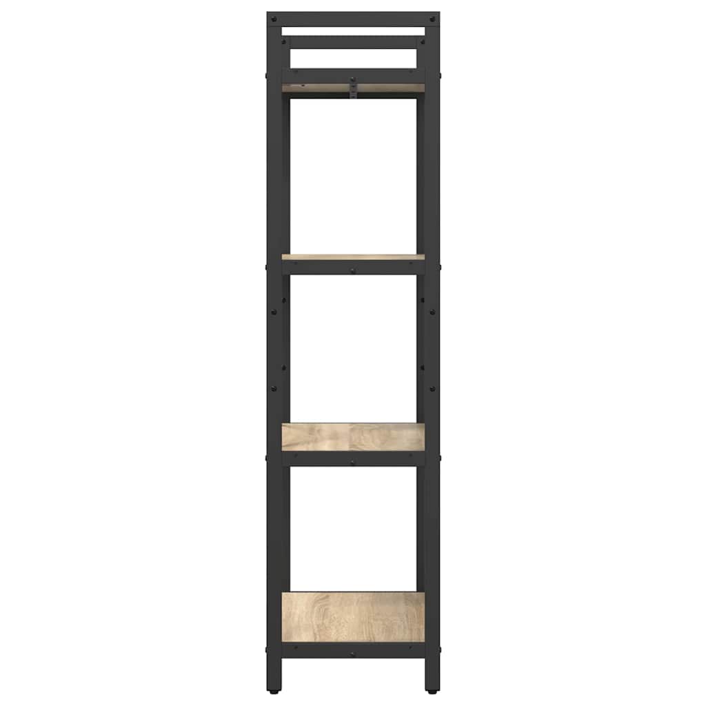 Bookshelf 4-Tier 56 x 34 x 133.5 cm Engineered Wood Sonoma Oak