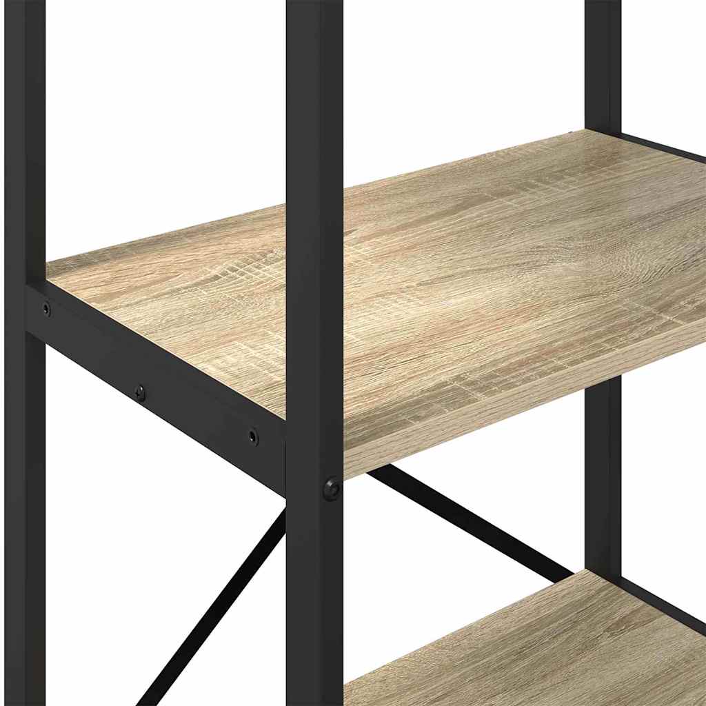 Bookshelf 3-Tier 56 x 34 x 96 cm Engineered Wood Sonoma Oak