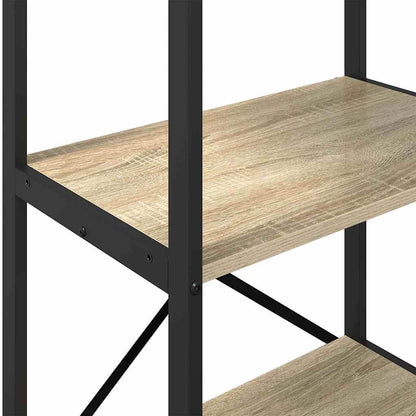 Bookshelf 3-Tier 56 x 34 x 96 cm Engineered Wood Sonoma Oak