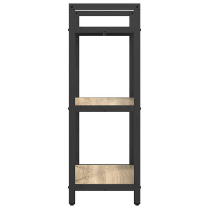 Bookshelf 3-Tier 56 x 34 x 96 cm Engineered Wood Sonoma Oak