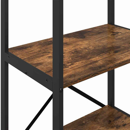 Bookshelf 3-Tier 56 x 34 x 96 cm Engineered Wood Smoked Oak