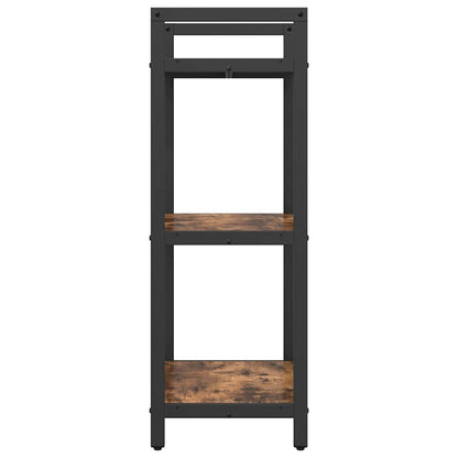 Bookshelf 3-Tier 56 x 34 x 96 cm Engineered Wood Smoked Oak