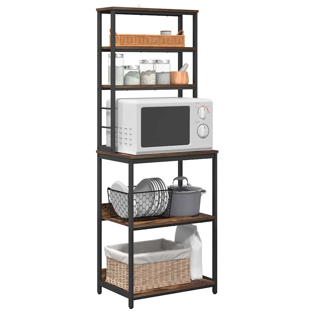 Kitchen Shelf Smoked Oak 60 x 40 x 168 cm Engineered Wood