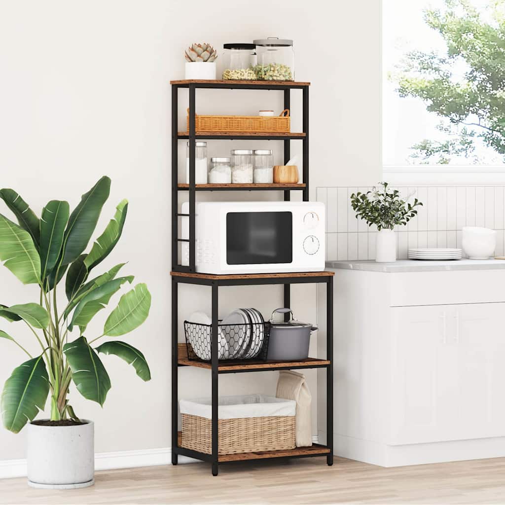 Kitchen Shelf Old Wood 60 x 40 x 168 cm Engineered Wood