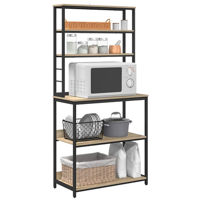 Kitchen Shelf Sonoma Oak 80 x 40 x 168 cm Engineered Wood