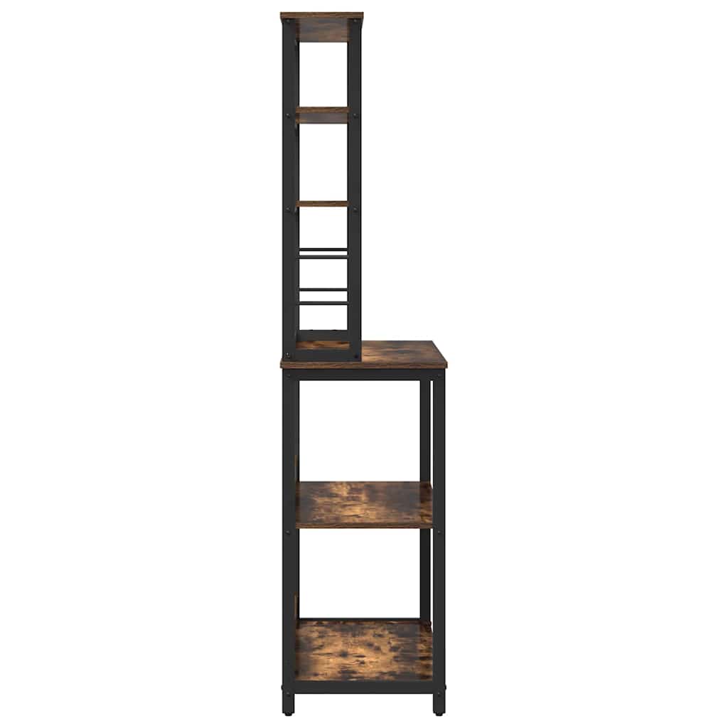 Kitchen Shelf Smoked Oak 80 x 40 x 168 cm Engineered Wood