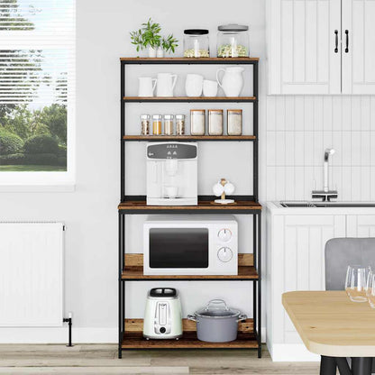 Kitchen Shelf Old Wood 80 x 40 x 168 cm Engineered Wood