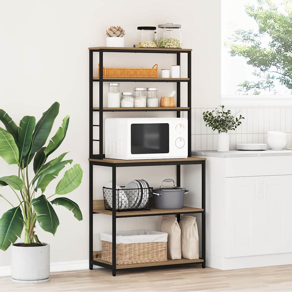 Kitchen Shelf Artisan Oak 80 x 40 x 168 cm Engineered Wood