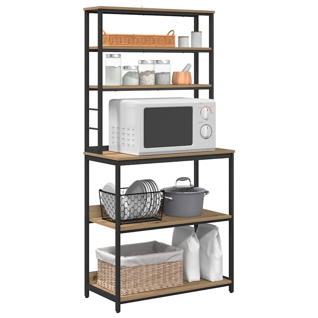 Kitchen Shelf Artisan Oak 80 x 40 x 168 cm Engineered Wood