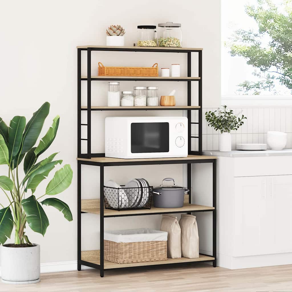 Kitchen Shelf Sonoma Oak 100 x 40 x 168 cm Engineered Wood