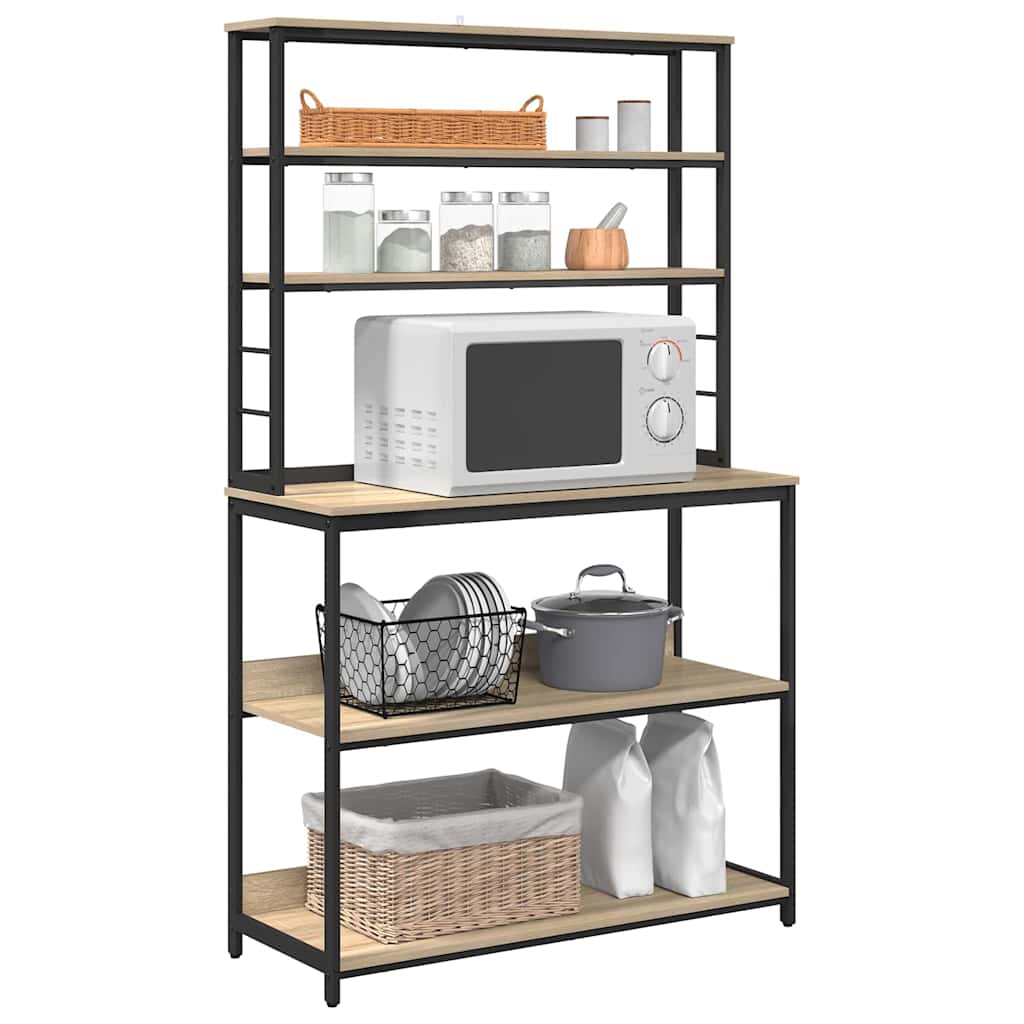 Kitchen Shelf Sonoma Oak 100 x 40 x 168 cm Engineered Wood