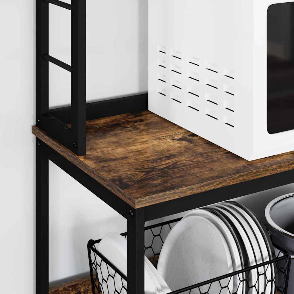 Kitchen Shelf Smoked Oak 100 x 40 x 168 cm Engineered Wood