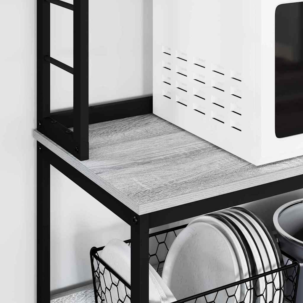Kitchen Shelf Grey Sonoma 100 x 40 x 168 cm Engineered Wood