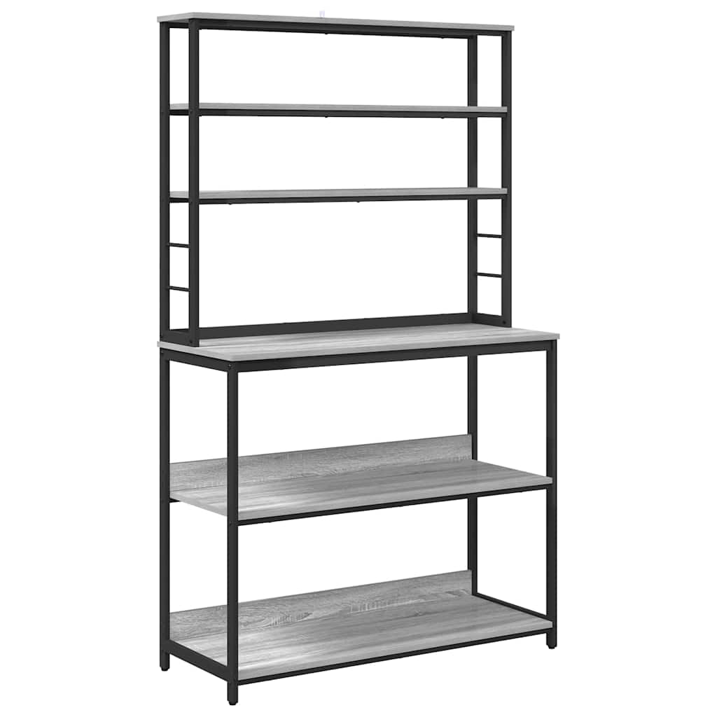 Kitchen Shelf Grey Sonoma 100 x 40 x 168 cm Engineered Wood