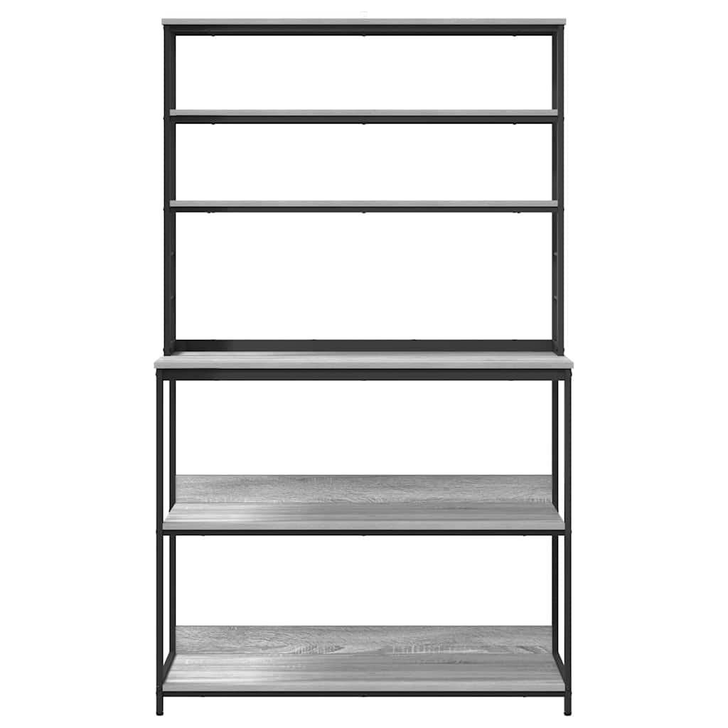 Kitchen Shelf Grey Sonoma 100 x 40 x 168 cm Engineered Wood
