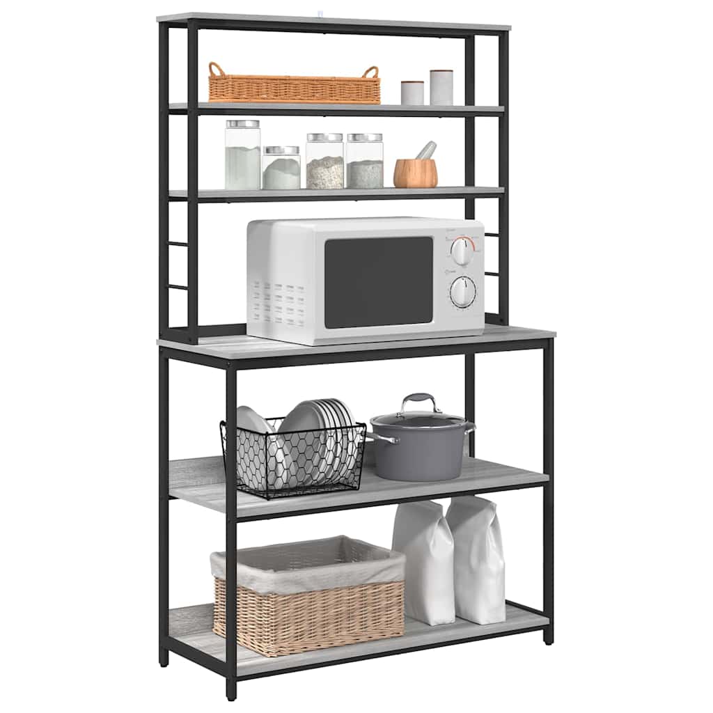 Kitchen Shelf Grey Sonoma 100 x 40 x 168 cm Engineered Wood