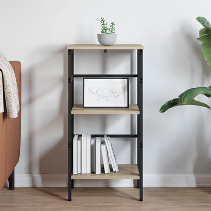 Bookshelf 2-Tier 40 x 29.5 x 81 cm Engineered Wood Sonoma Oak