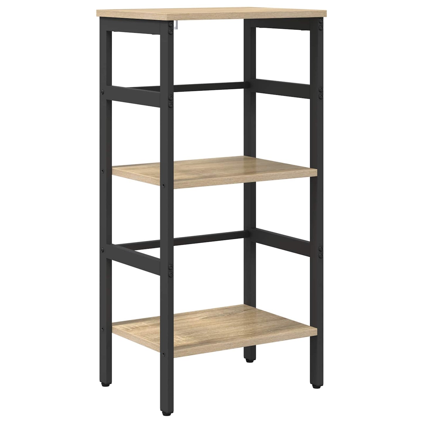 Bookshelf 2-Tier 40 x 29.5 x 81 cm Engineered Wood Sonoma Oak