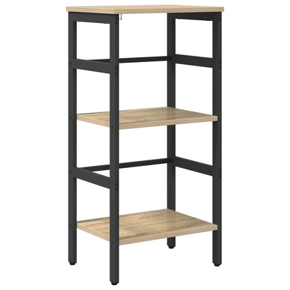 Bookshelf 2-Tier 40 x 29.5 x 81 cm Engineered Wood Sonoma Oak